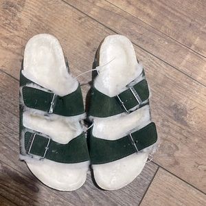 New without box Birkenstock green